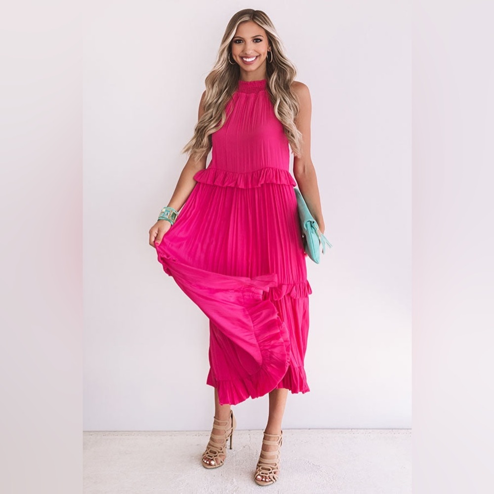 Pinkblush tired maxi dress nwot